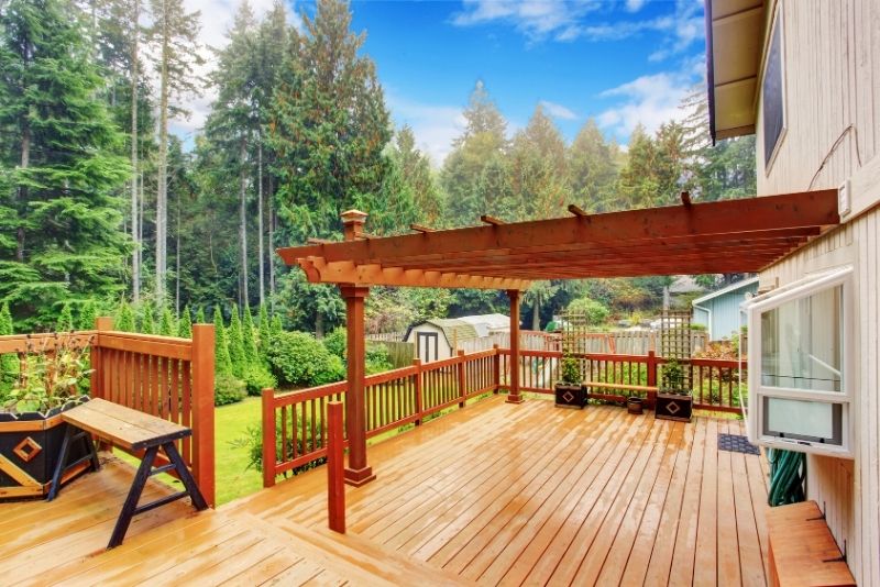 merbau decking and timber pergolas in Canberrra