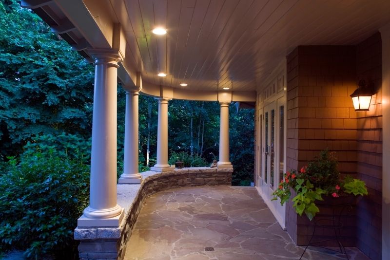 house verandah facing lots of plants view