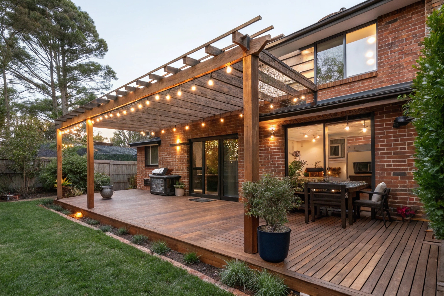 alfresco deck and pergola combination Harrison ACT outdoor entertaining space